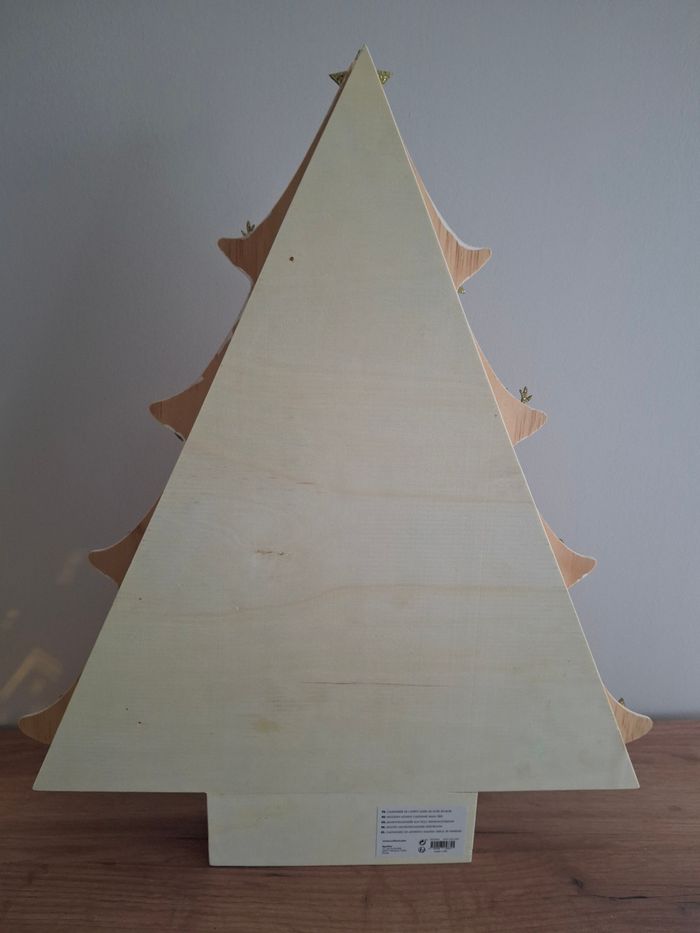 Calendrier de l’avent en bois forme sapin – fait main - photo numéro 9
