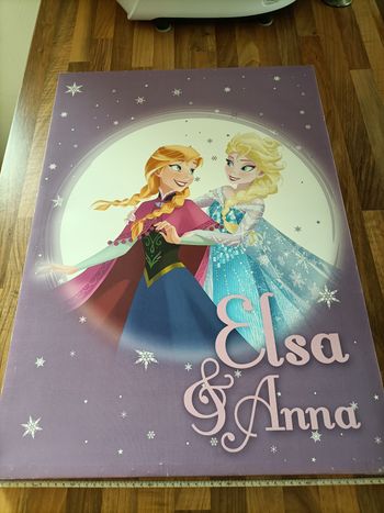 Cadre violet reine des neiges 50*70 cm