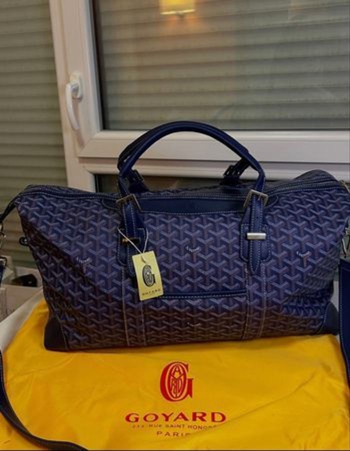 Sac de voyage Goyard Boeing 55 bleu - photo numéro 7