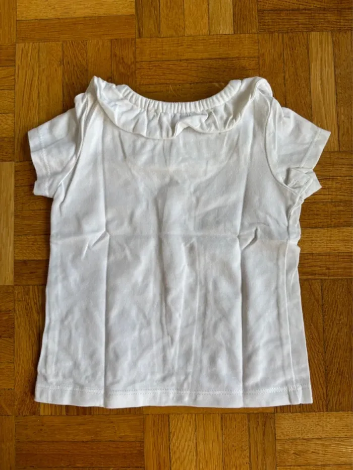 T-shirt Cyrillus 9 mois parfait état - photo numéro 4