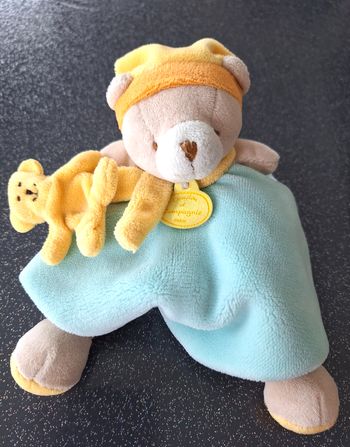 DOUDOU OURS MENTHE - LES ANIMAUX GRAFFITIS - DOUDOU ET COMPAGNIE