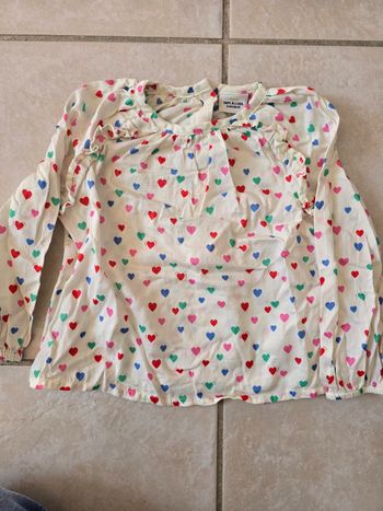 Blouse avec cœur 24mois