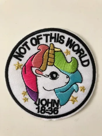 Écusson patch brodé licorne Neuf