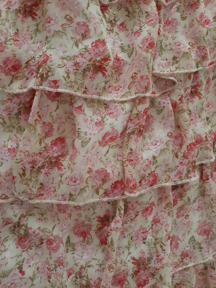 Haut été  femme taille xl fleuri - photo numéro 2