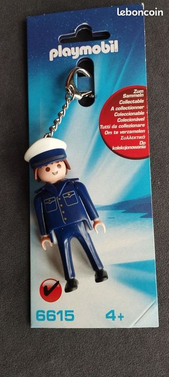 Porte clés Neuf Policier Playmobil