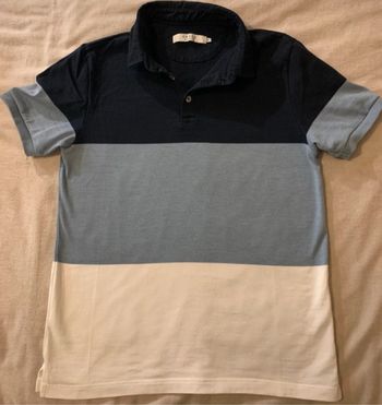 Joli polo Celio Bleu et Blanc