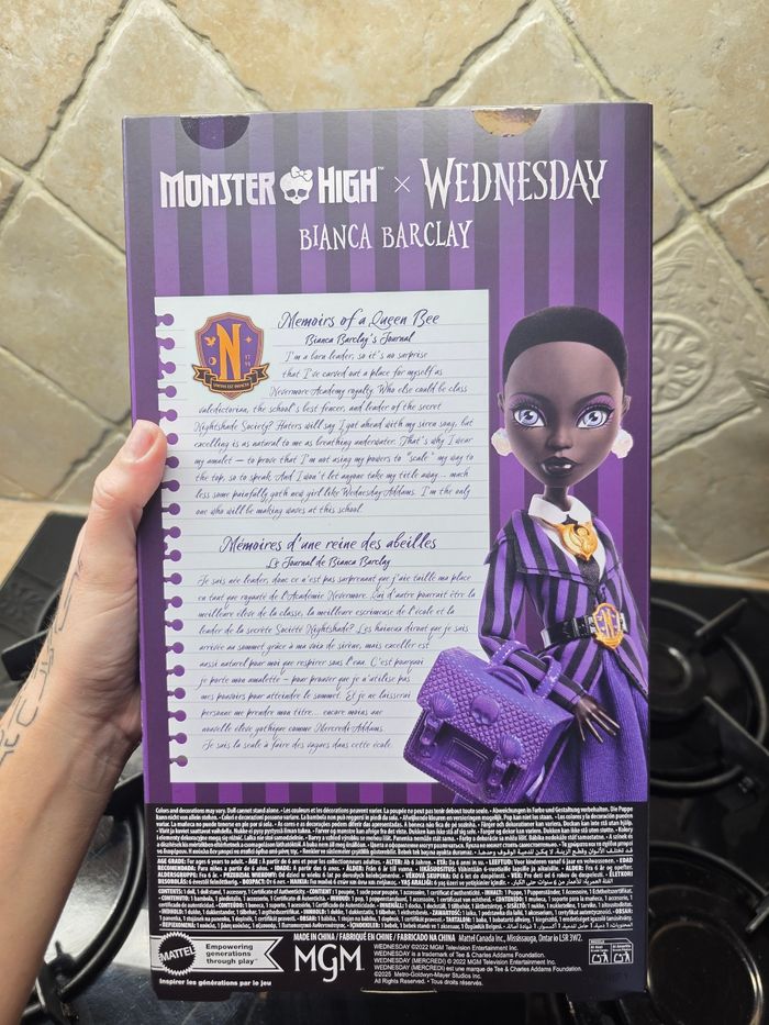 Monster high bianca barclay mercredi addams - photo numéro 8