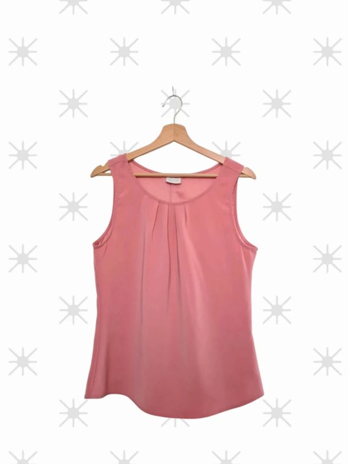 Top sans manches rose taille 38 marque villa