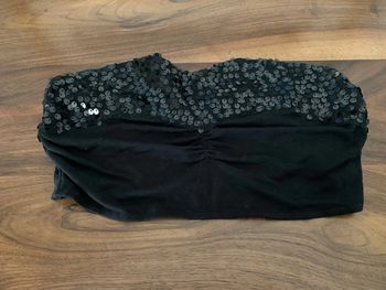 Bandeau à sequins noir vero moda