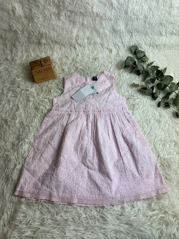 Robe broderie anglaise rose taille 36 mois Kiabi