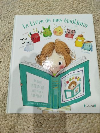 Livre éducatif enfants, Le livre de mes émotions, Grund, Neuf