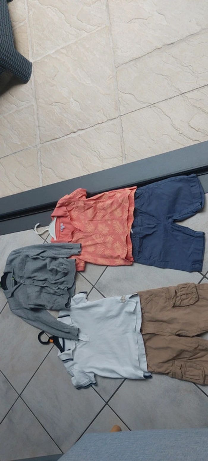 Lot cérémonie 5 ans short pantalon chemise polo - photo numéro 7