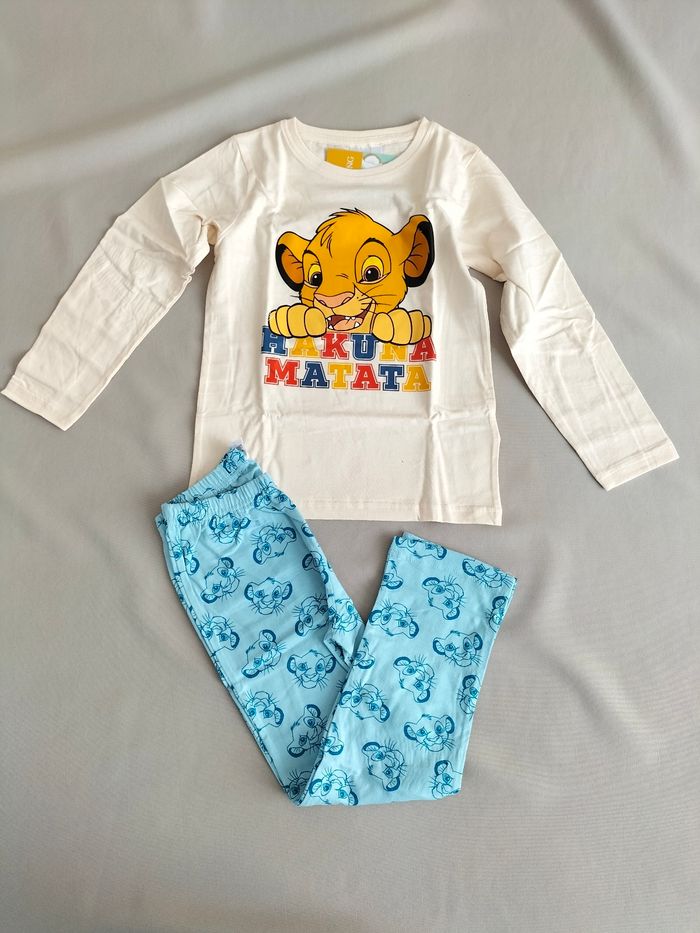 🤍 Pyjama coton Simba - 110/116 - Disney - Neuf 🤍