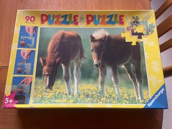 Puzzle 2 en 1 Ravensburger poulains âge 5 ans