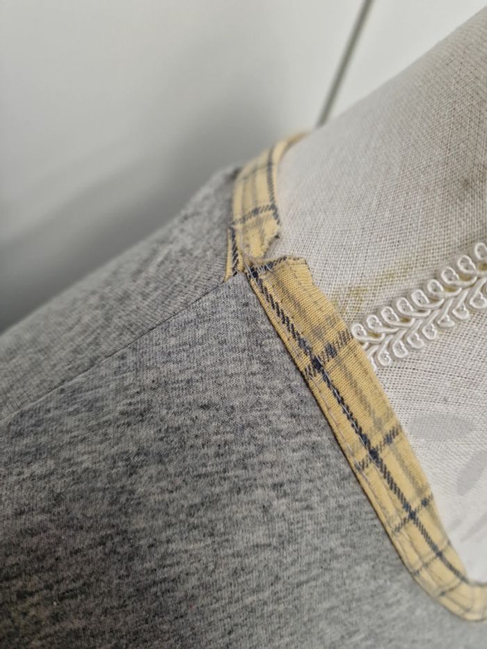 Haut De Pyjama Nounours Gris Jaune - photo numéro 3