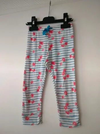 (c) Legging fleurie Petit Bateau 2ans