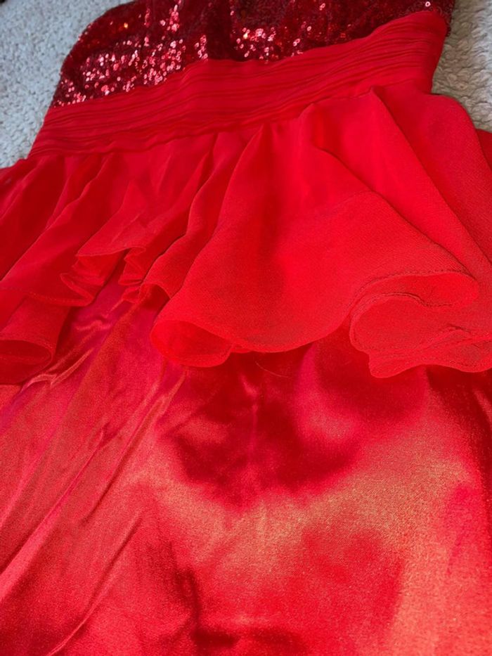 Robe rouge paillettes soirée - photo numéro 14