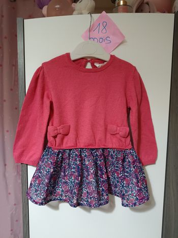 Robe bi matière 18 mois