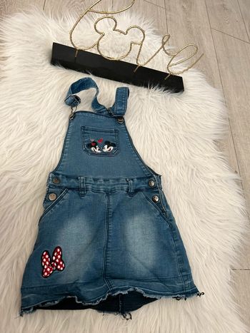 Très belle robe en jeans 🥰 minnie Disney orchestra taille 3 ans