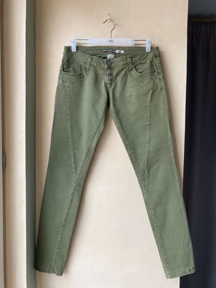 Pantalon kaki taille basse Please L