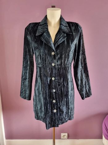 Magnifique robe velour satiné vintage
