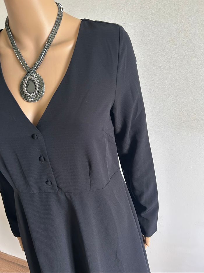 Robe casual noire neuve à manches longues NA-KD taille XS - photo numéro 4