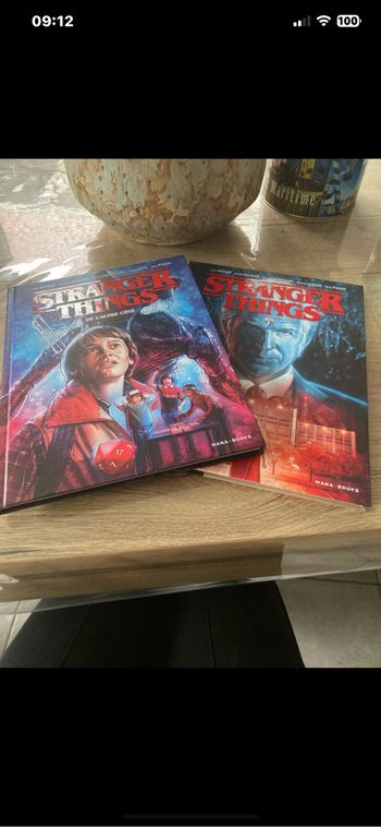 Lot de deux bandes dessinés stranger things