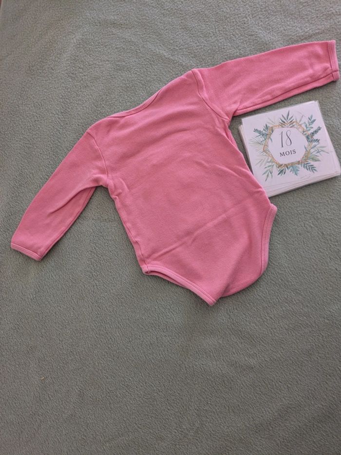 Body manches longues rose 18 mois - photo numéro 4