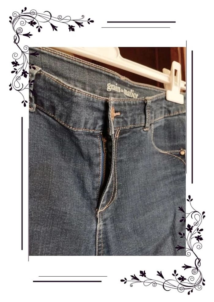 Jeans bleu foncé coton Grain De Malice M/38 - photo numéro 5