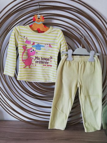 Pyjama velours Tissaia T3 ans