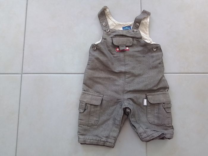 Salopette garçon marron T 3mois  sergent major