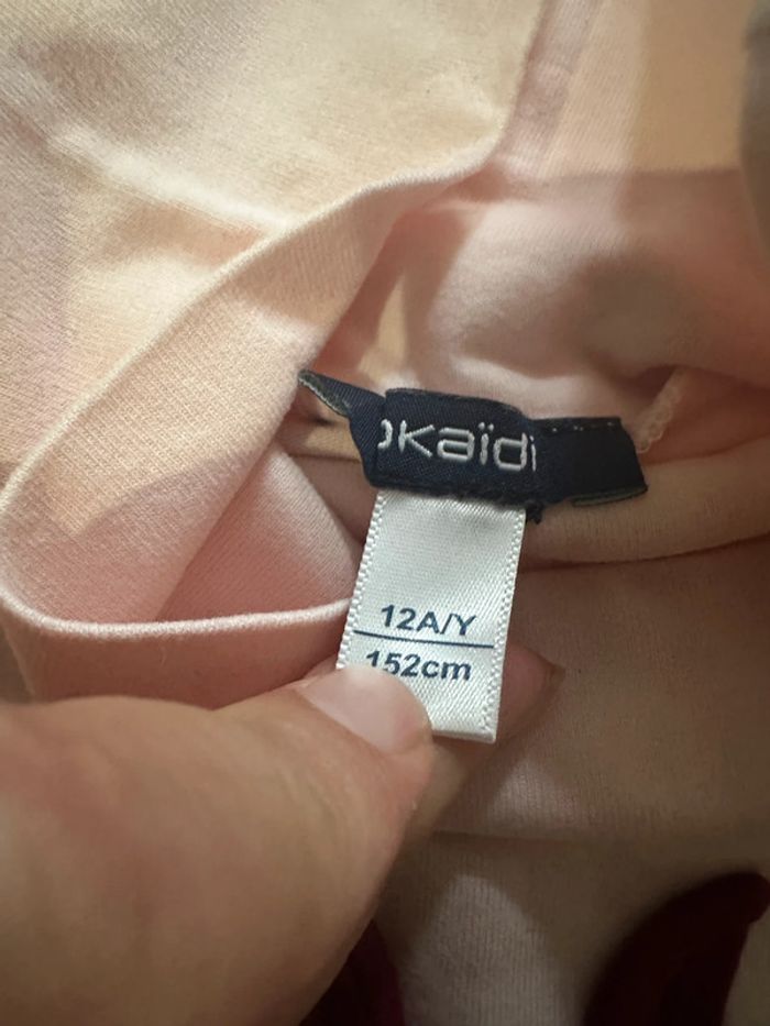 Sous pull okaidi fille 12a neuf - photo numéro 3