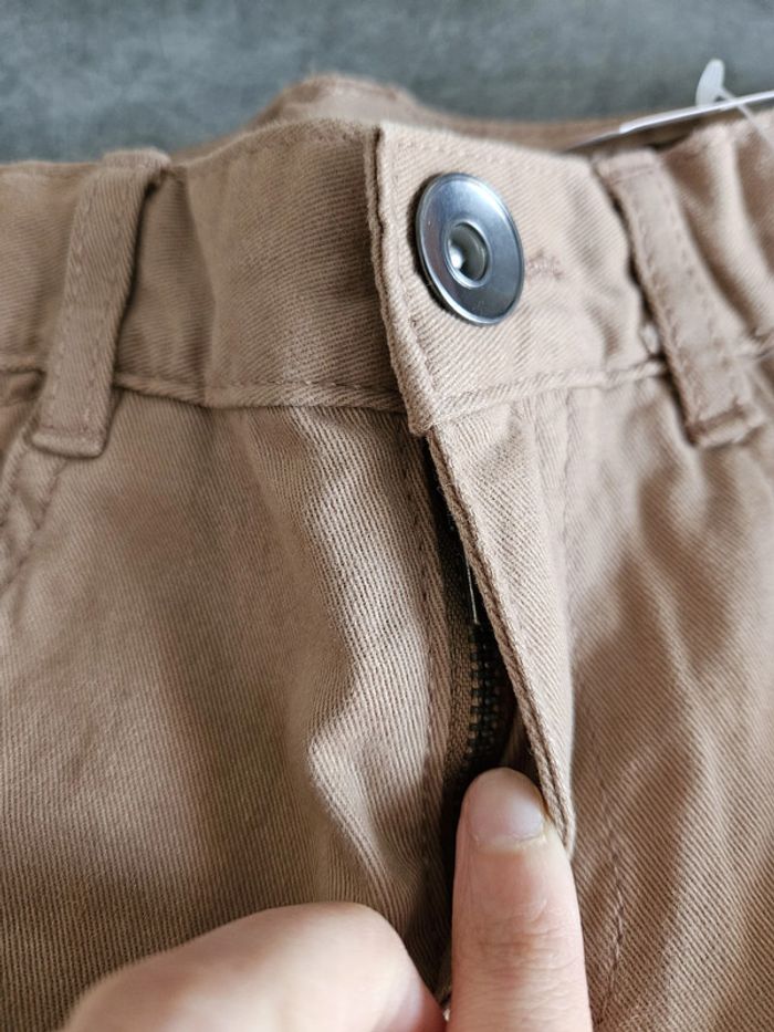 Pantalon chino régular unisexe - Taille 8 ans (125-131cm) - In Extenso (NEUF étiquetté) - Camel - photo numéro 11