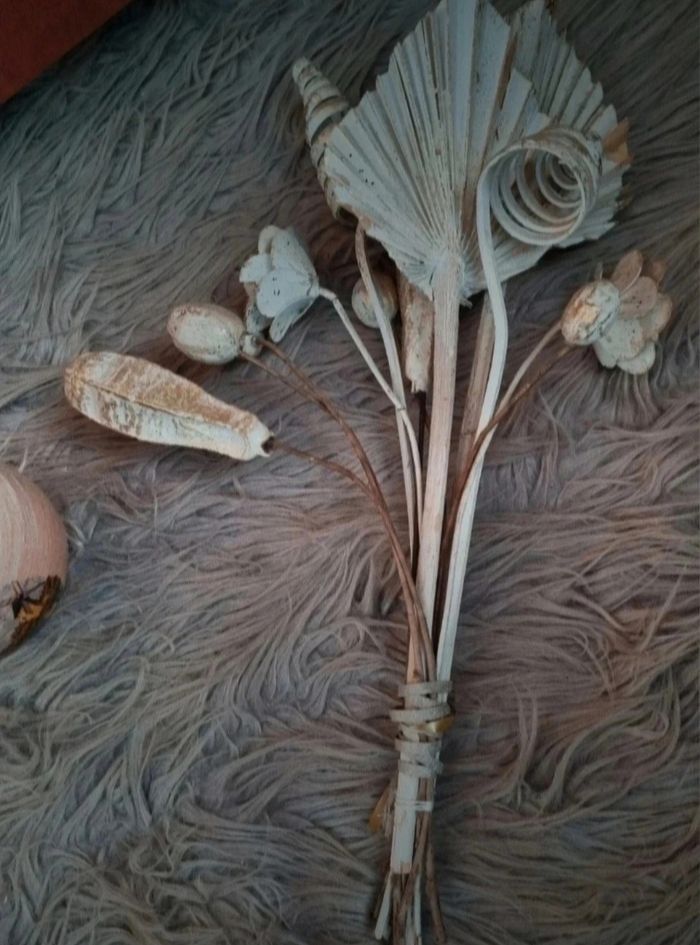 Vase (Les Sables d'Olonne Vendée) avec fausse fleurs vintage - photo numéro 9