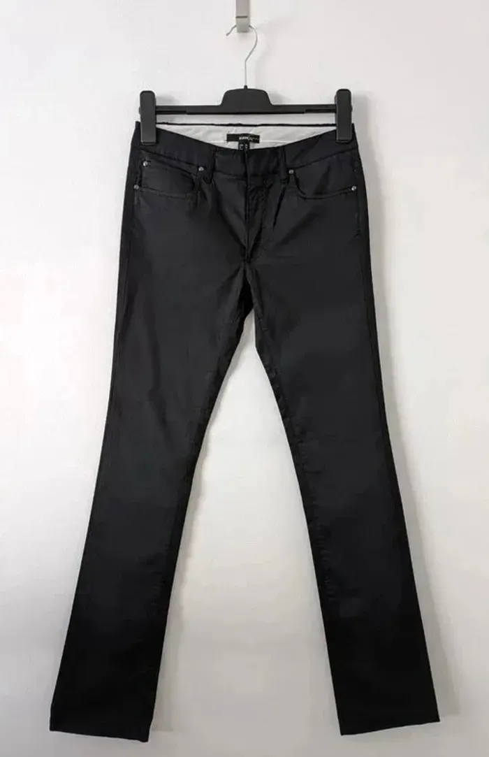 Pantalon noir en coton - Mango - taille 38 - photo numéro 1