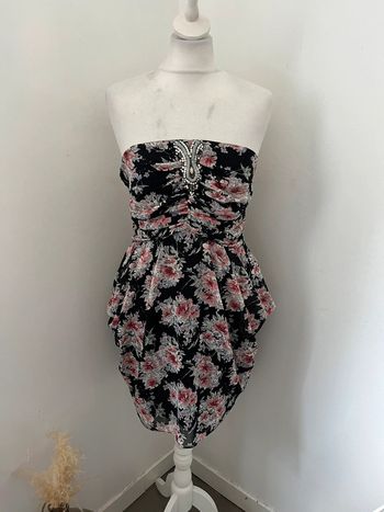 Robe bustier à fleurs Sandro M
