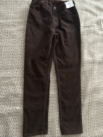 Pantalon velours marron taille ajustable 9 ans H&M neuf avec étiquette