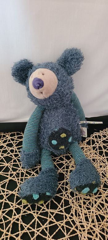 MOULIN ROTY DOUDOU KOALA BLEU VERT BABA LES ZAZOUS 33 cm