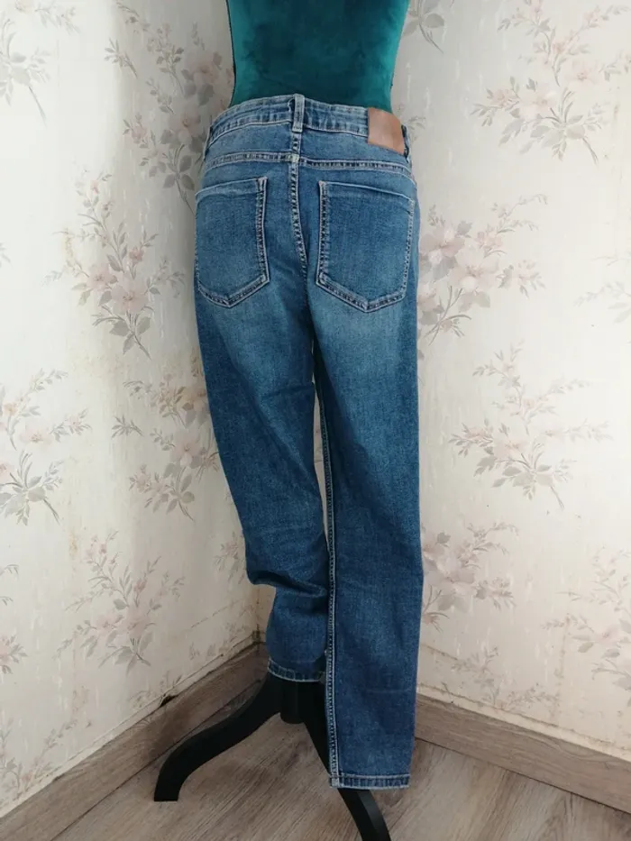 Jeans skinny bleu taille haute fermeture boutons / don't call me jennyfer / (44) - photo numéro 6