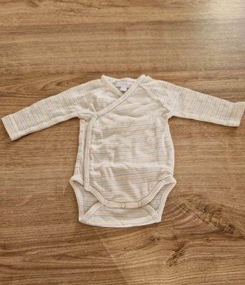 Body croisé cache-coeur Canari Baby - 3 mois