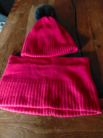 Ens. Bonnet + snood Jacadi 5/6 ans