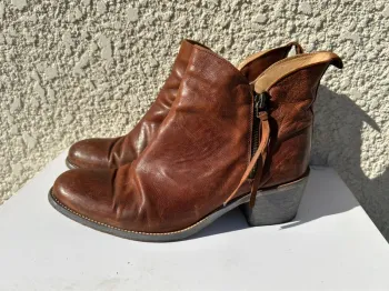 Bottines cuir T37,5 Atelier voisin