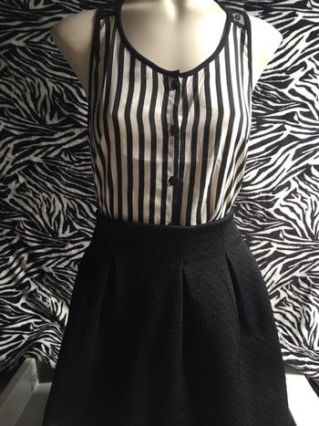 Chemisier rayé sans manches