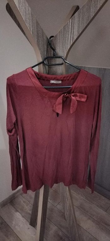 T-shirt bordeaux noeud TeX TM