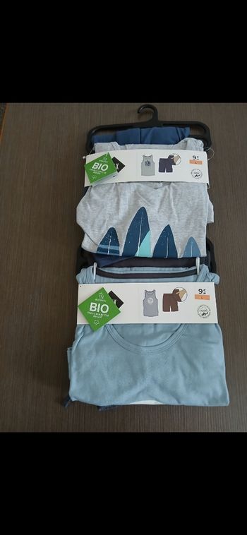 Lot 2 pyjamas short sans manches tex L