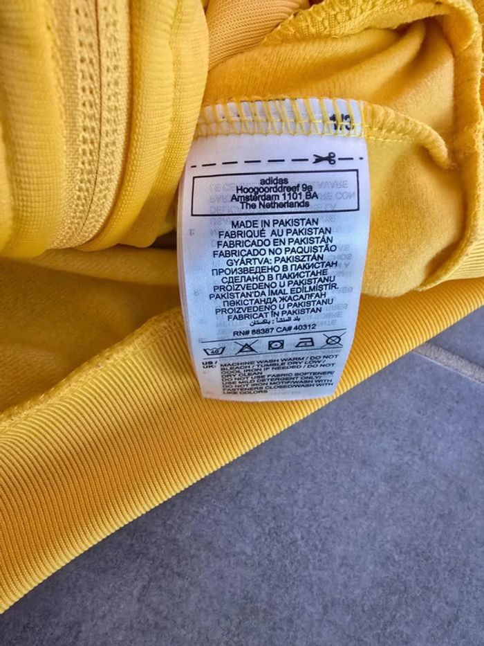 Ensemble jogging Adidas jaune - photo numéro 4