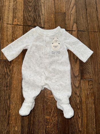 Pyjama velour tao Taille 00/44 cm