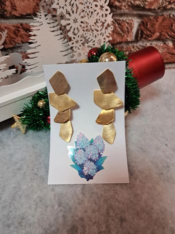 Boucles d'oreilles pendante doré