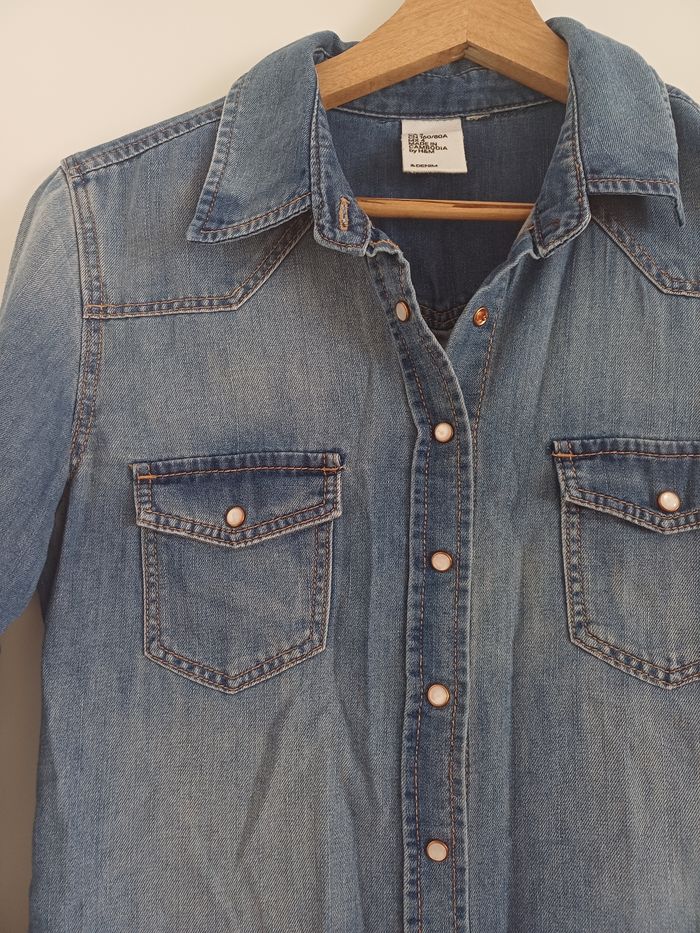 Chemise en jean h&m T34 - photo numéro 2