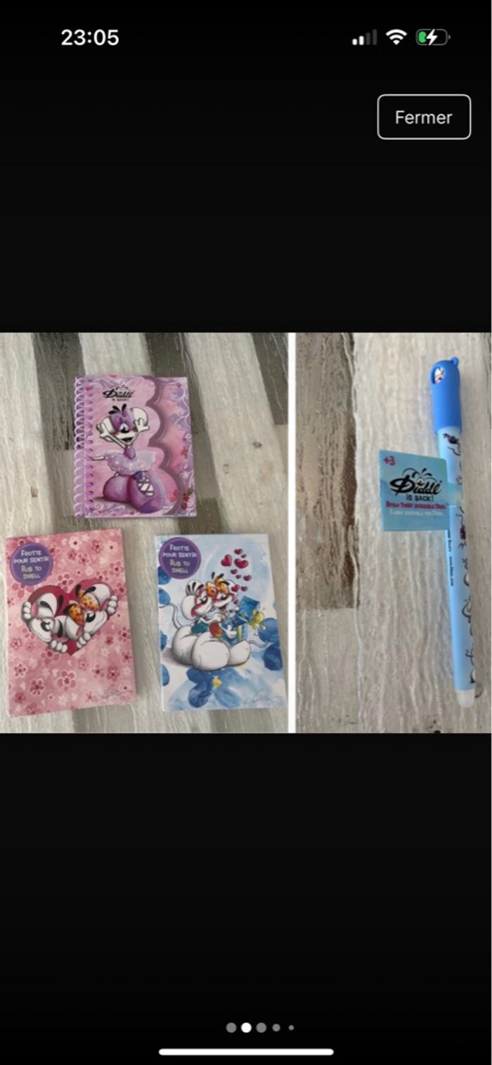 Lot de 2 blocs a6 + 1 carnet spirales diddlina a6 + 1 stylo neuf - photo numéro 2